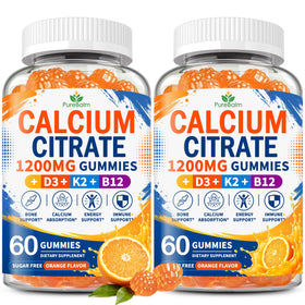 Gummies Calcium Citrate 1200mg PureBalm en emballage orange