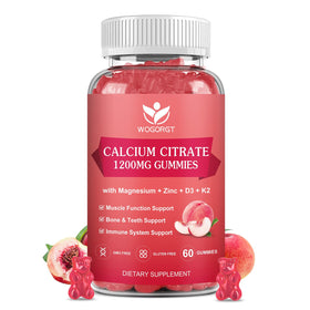Gummies Calcium Citrate 1200mg WOGORGT en pot