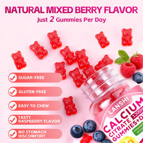 Gummies Calcium Citrate de LANSHI dans une main, format pratique