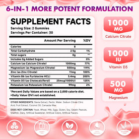 Gummies Calcium Citrate MEENCCD avec goût framboise