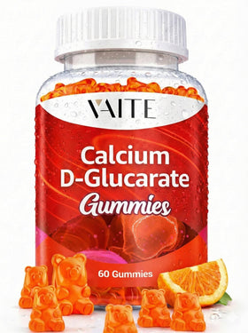 Gummies Calcium D-Glucarate VAITE 1000mg, vue de face avec emballage