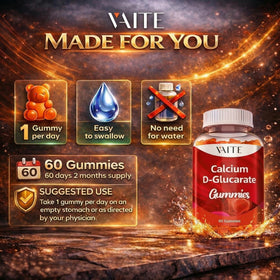Gummies Calcium D-Glucarate VAITE, gros plan sur les gummies