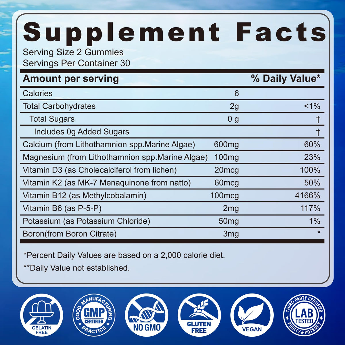 Gummies calcium EnvyCure avec goût orange sur fond blanc