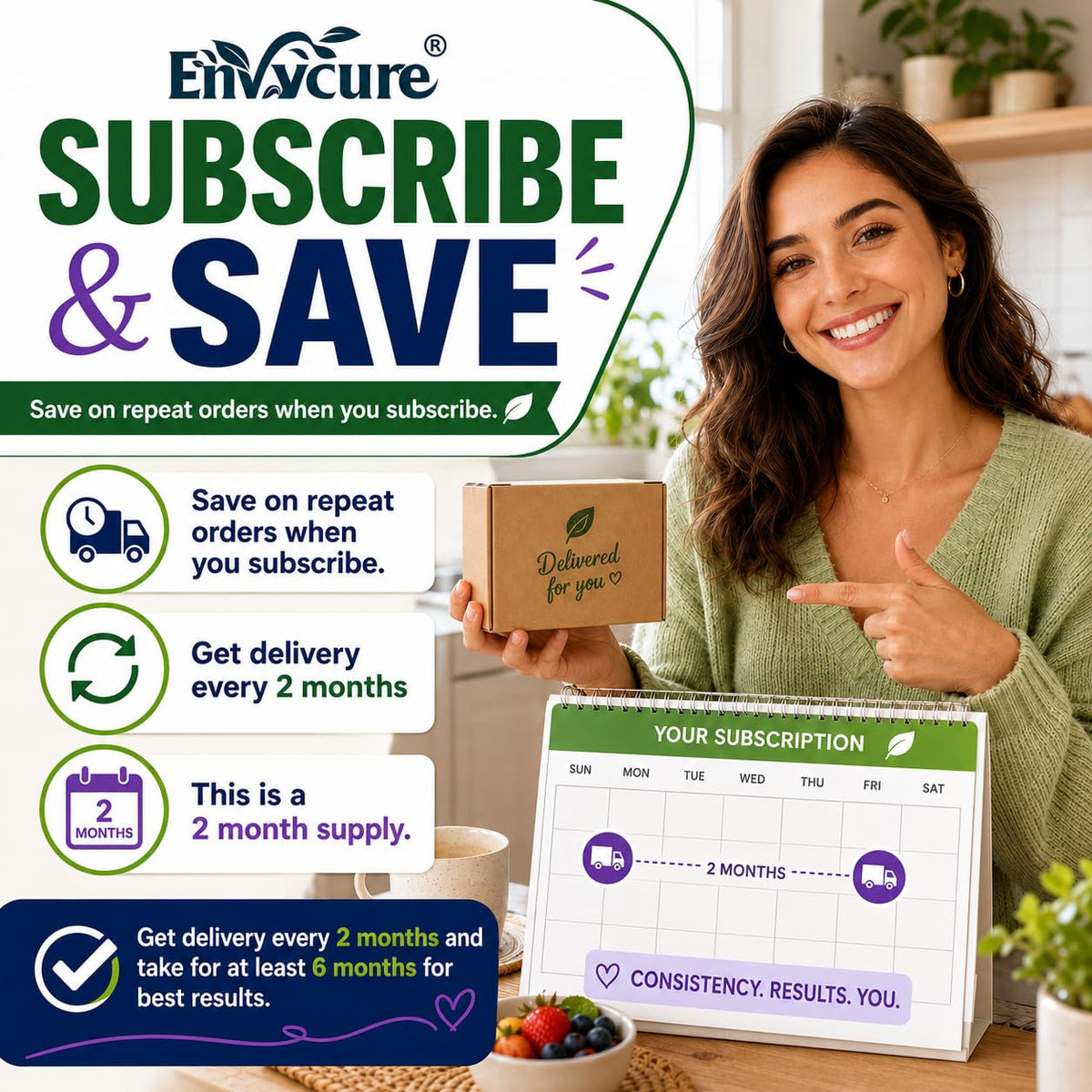 Gummies calcium EnvyCure présentées dans une assiette