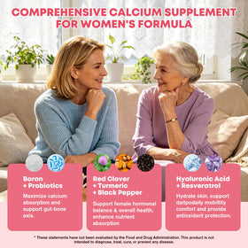 Gummies Calcium Femmes YANLUOBO sur fond blanc