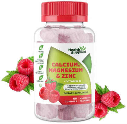Gummies Calcium Magnésium Zinc Vitamine D Health Supplied vue de face