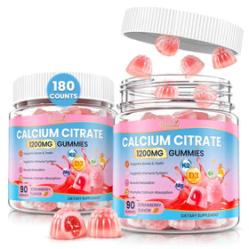 Gummies calcium WyuuKi en bouteille avec 180 unités