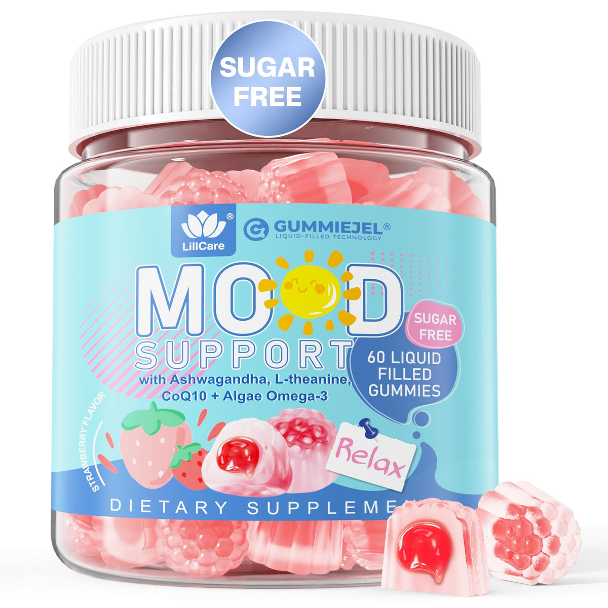 Gummies Calm LILICARE 249g avec saveur fraise