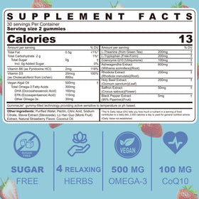 Gummies Calm LILICARE montrant la texture et la couleur des gummies