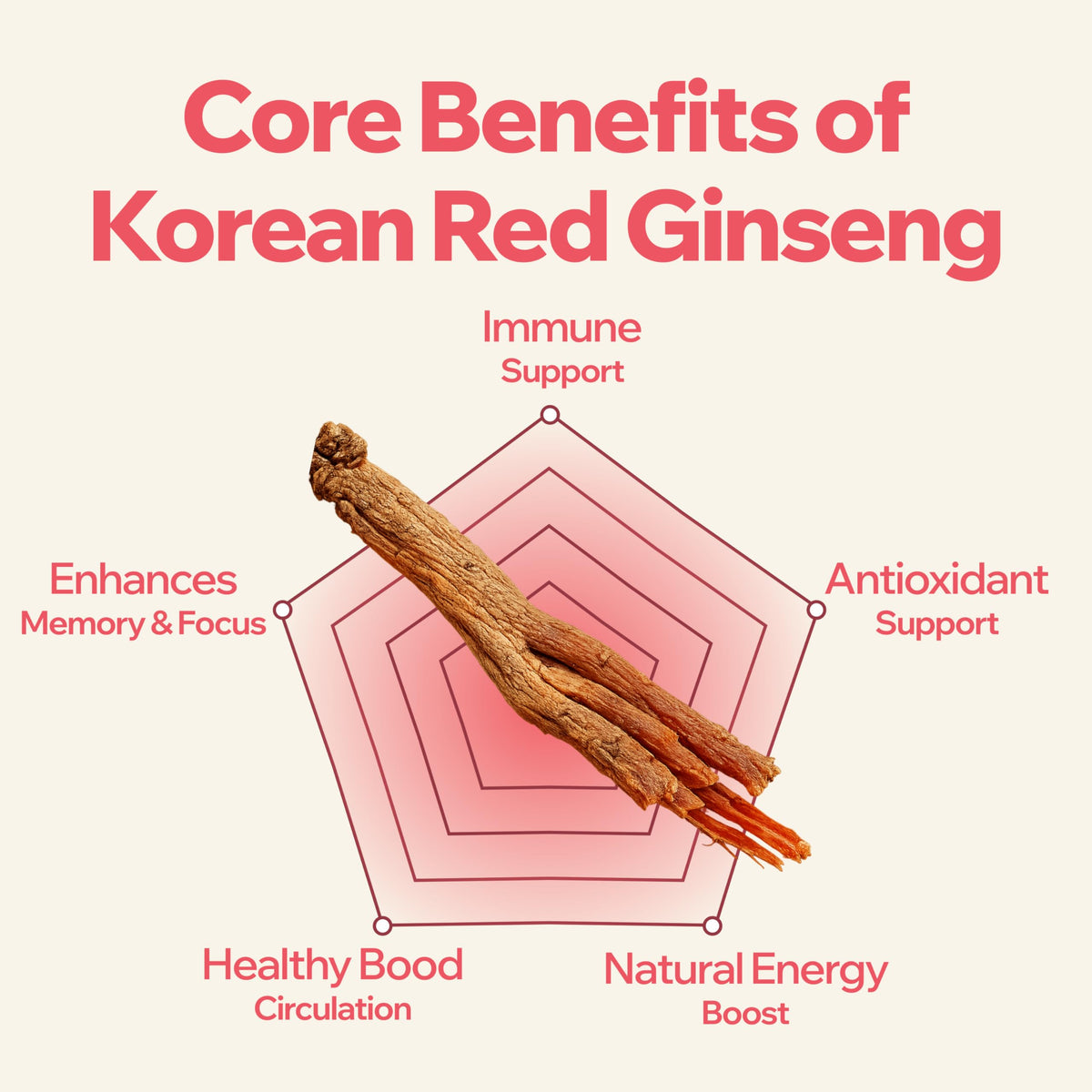 Gummies CARE U au ginseng rouge coréen, dosage recommandé