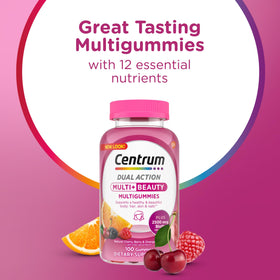 Gummies Centrum MultiGummies Beauté aux saveurs cerise, baie et orange