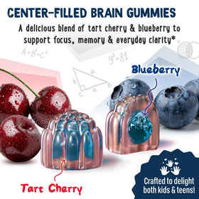 Gummies Cérébrales DHA OH MY CHEWY vue de dos avec ingrédients