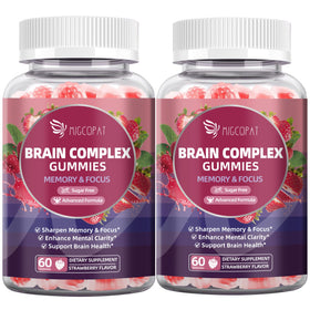 Gummies cérébraux Migcopat 2-pack vue de face avec emballage
