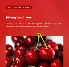 Gummies cerise acide NutraChamps avec une vue de l'étiquette