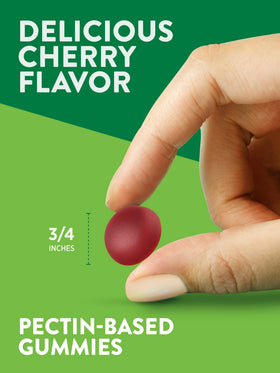 Gummies cerises acidulées Nature's Truth, vue latérale