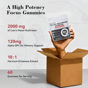 Gummies champignon QualiLife avec pectine d'origine végétale