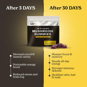 Gummies Champignons 16 en 1 FULLY NUTRITION avec une cuillère