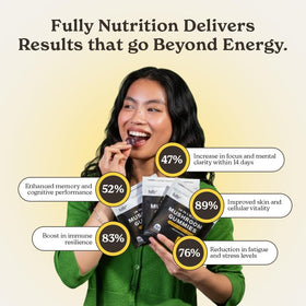 Gummies Champignons 16 en 1 FULLY NUTRITION ouvertes