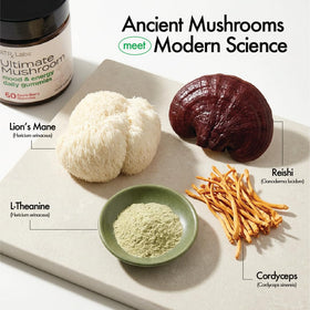 Gummies champignons ATRx Labs avec extraits de cordyceps et lion's mane