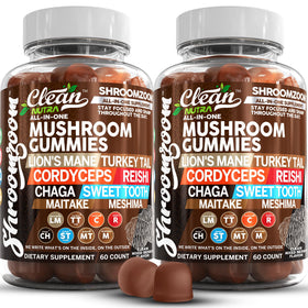 Gummies champignons Clean Nutraceuticals 15 en 1 paquet avant