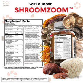 Gummies champignons Clean Nutraceuticals 15 en 1 sur une table