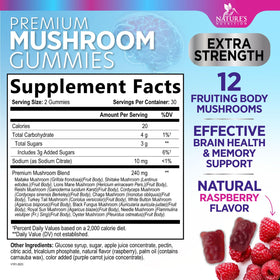 Gummies champignons Nature's Nutrition avec Lion's Mane