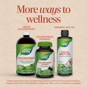 Gummies Chlorofresh Nature's Way ouvertes montrant le contenu