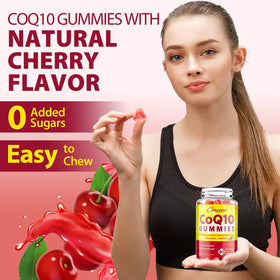 Gummies Ciaceae CoQ10, arrière de la boîte avec informations nutritionnelles