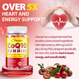 Gummies Ciaceae CoQ10, ingrédients sur le côté de la boîte