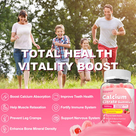 Gummies citrate de calcium Sijigood présentées dans un bol