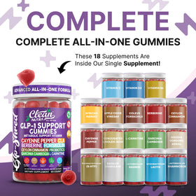 Gummies Clean Nutraceuticals au goût mangue cerise, côté