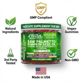 Gummies Clean Nutraceuticals avec un verre d'eau