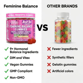 Gummies Clean Nutraceuticals Équilibre Féminin avec ingrédients listés