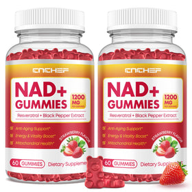 Gummies CNCHEF NAD+ 1200mg vue de face avec emballage