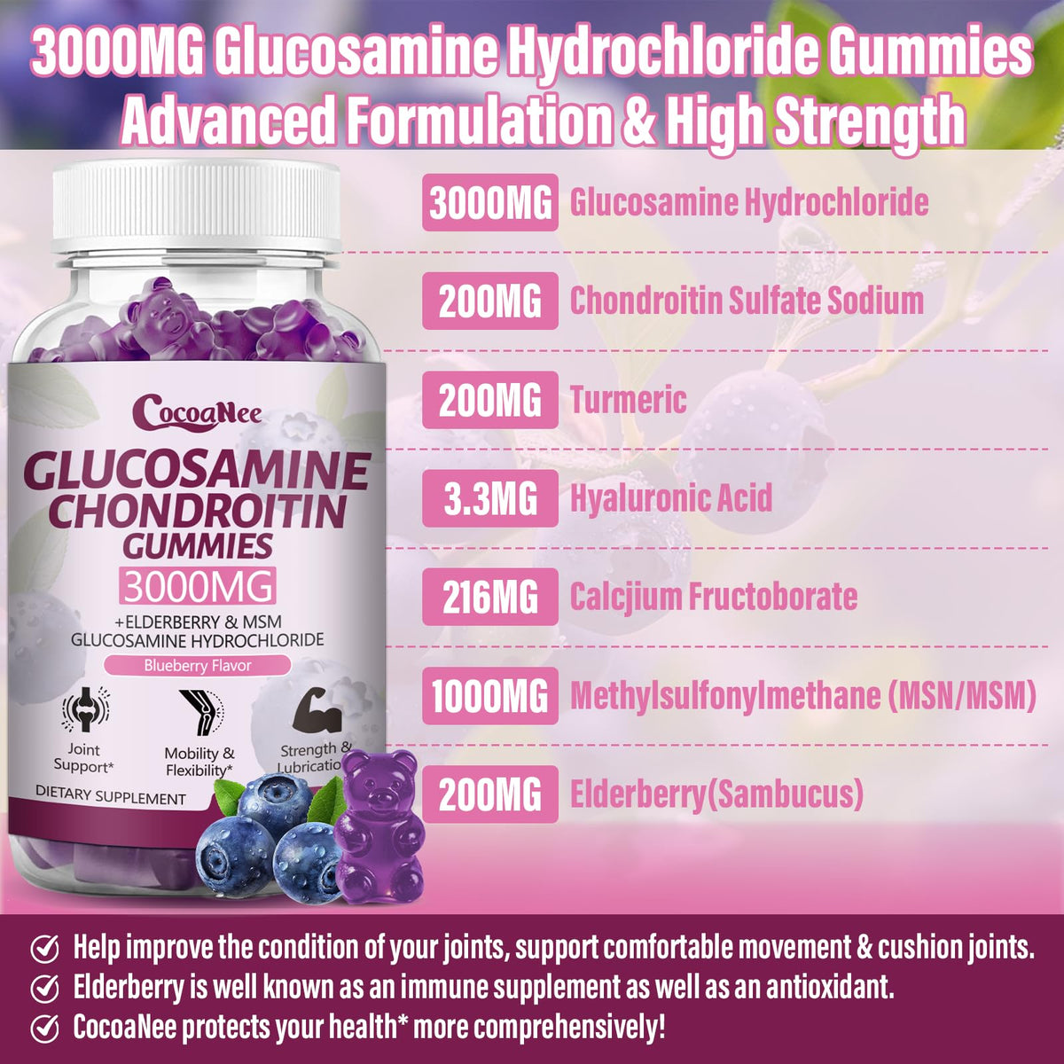 Gummies CocoaNee avec extrait de curcuma