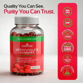 Gummies CogniTune affichés avec la boîte