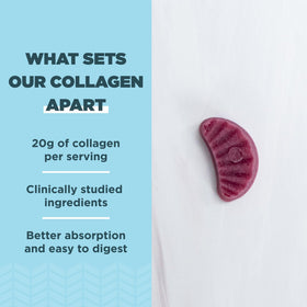 Gummies Collagen Peptides d'Ancient Nutrition, détail de la texture