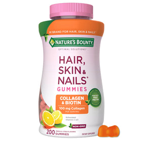 Gummies Collagène et Biotine Nature's Bounty 558g emballage avant