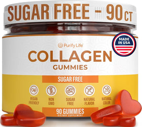 Gummies collagène marin Purify Life sans sucre, vue avant