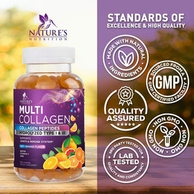 Gummies collagène Nature's Nutrition montrant la texture