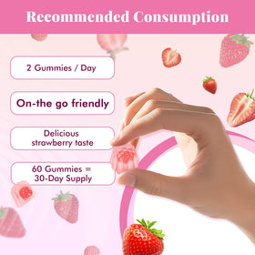 Gummies Collagène NUTRATASTE 1500mg étiquette des ingrédients