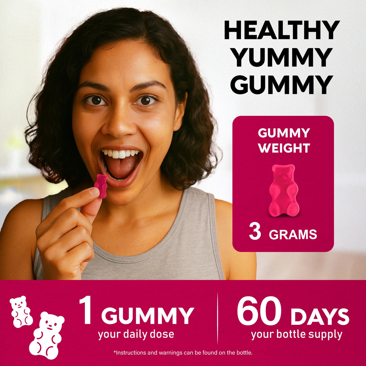 Gummies Complexe B NUTRAHARMONY avec ingrédients naturels