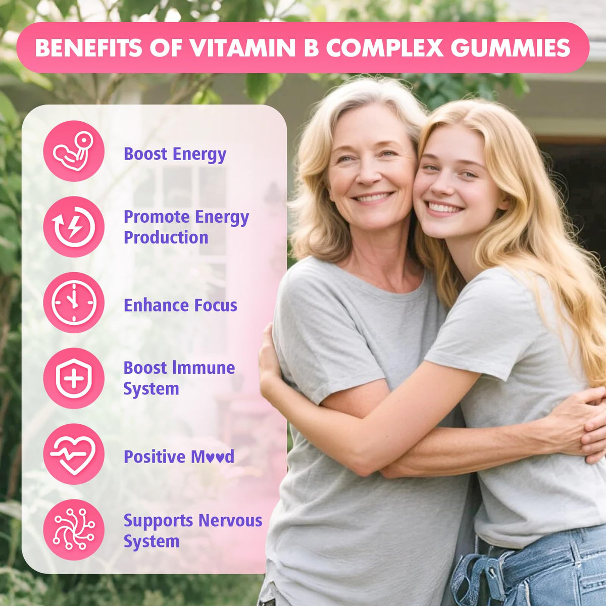 Gummies Complexe Vitamines B GrnLife avec texture douce