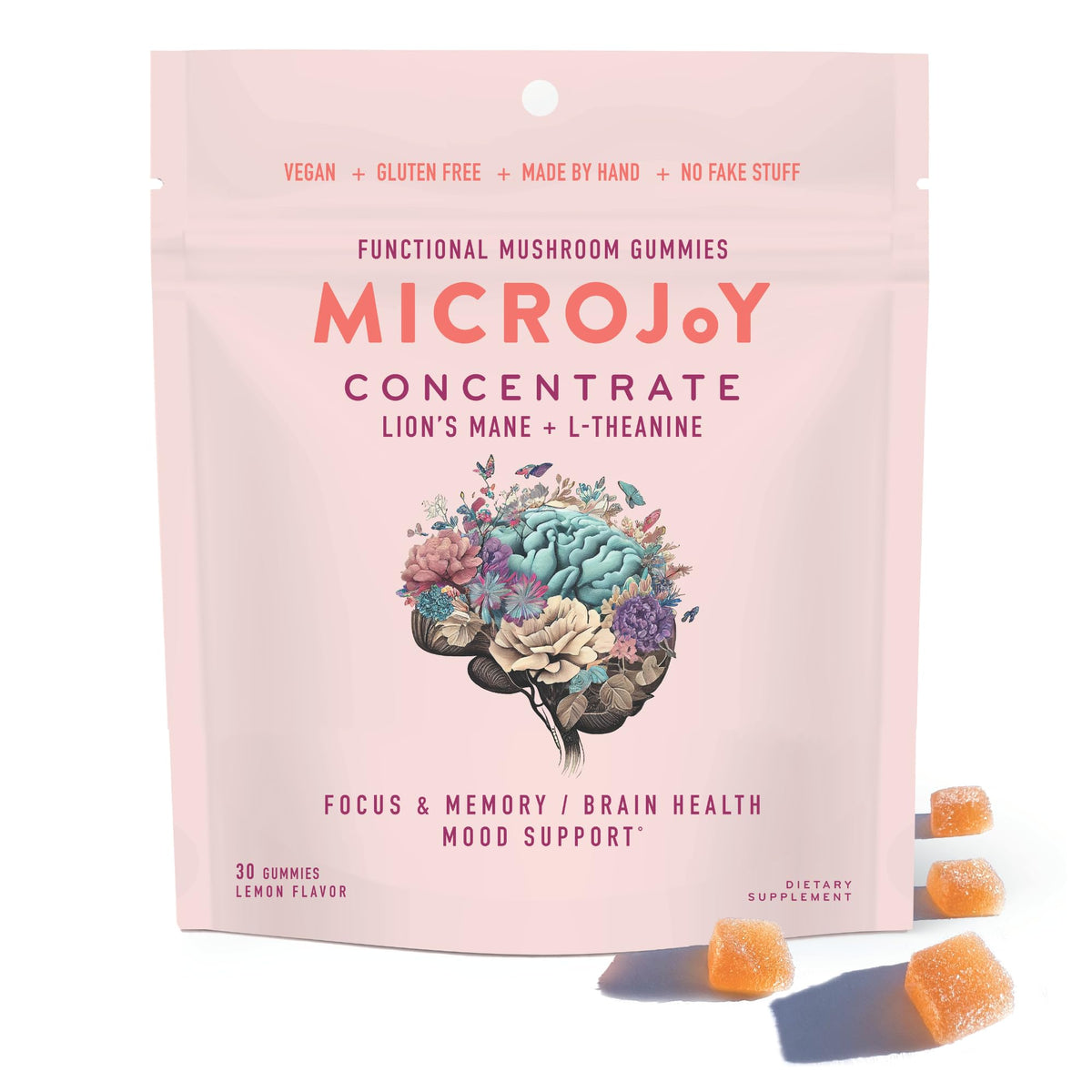 Gummies concentrées Microjoy au citron en sachet
