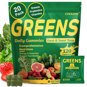 Gummies COOLKIN Super Greens 120 gummies en bouteille