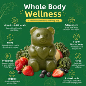 Gummies COOLKIN Super Greens avec spiruline et chlorelle