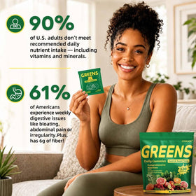 Gummies COOLKIN Super Greens présentés sur une table