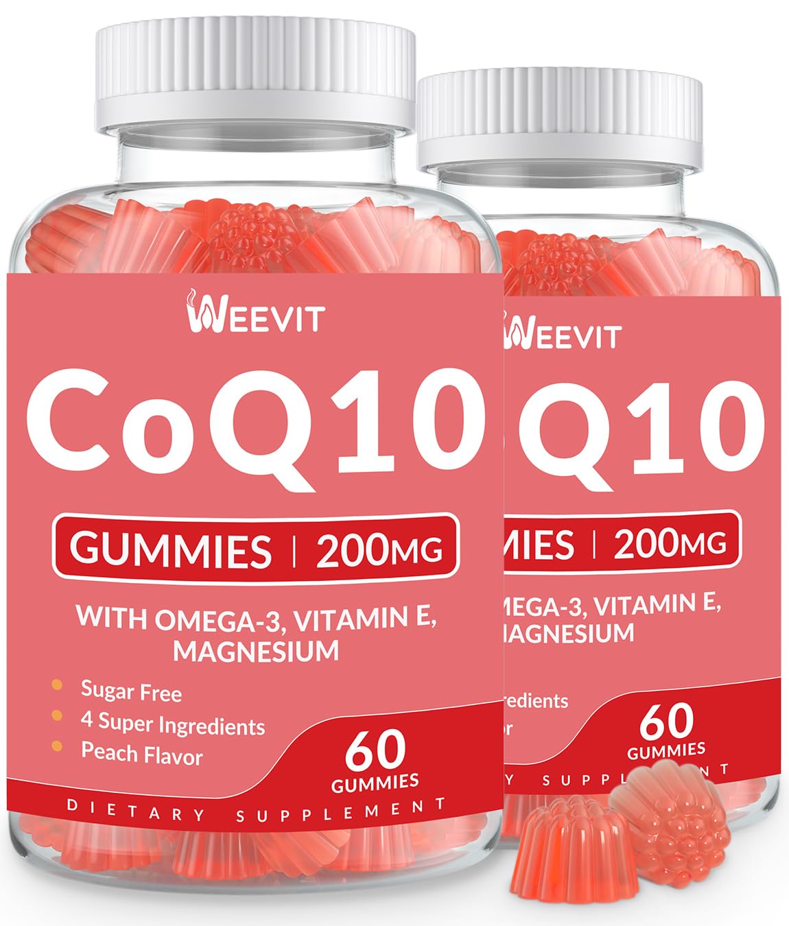 Gummies CoQ10 200mg WEEVIT devant de l'emballage