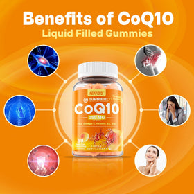 Gummies CoQ10 250mg avec goût orange NEVISS