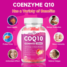 Gummies CoQ10 BVIVLOO 250mg à l'intérieur du paquet